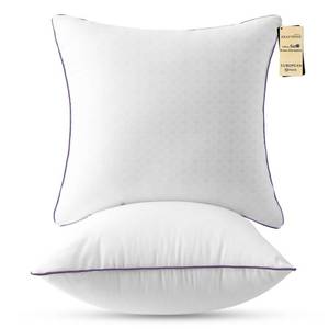 lot 1523 image: JOLLYVOGUE Euro Size Pillows Set of 2, 26 x 26 Cooling Bed Throw Pillows with Super Soft Down Alternative Fill, Luxury Fluffy Hotel Quality for Bed, Couch, and Sofa