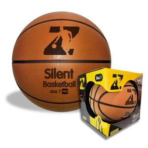lot 1530 image: zummble Pro Silent Basketball Size 7 - Superior Grade PU - 29.5 (NBA Regulations) - 400g Dense & Heavy for Training - Uncompressed & Ready to Play - Quiet Basketball Dribbling Indoor