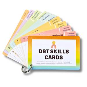 lot 2229 image: DBT Skills Therapy Cards for Coping �� Dialectical Behavior Therapy Tools for Teens & Adults �� Mental Health Emotional Regulation & Stress Relief
