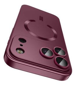 lot 2253 image: LEKEVO Magnetic for iPhone 17 Pro Case Compatible with MagSafeBuilt-in Camera Lens Protector Slim Thin Soft Silicone Bumper Shockproof Metallic Luster Phone Case (Burgundy)