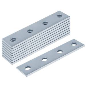 lot 2276 image: heneng 9 Pcs 4 Hole Flat Plate Fitting for 1-58 Strut Channel, Splice Plate Connector Bracket, 316 Thick