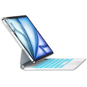 lot 2296 image: TactiPulse for iPad Air 11 inch Case with Keyboard (M3M2, 20252024), iPad Pro 11 (4th3rd2nd1st Gen) & Air 54th,Magic-Style Magnetic �� Floating Cantilever Stand - Multi-Touch Trackpad (White)