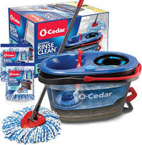 lot 7448 image: O-Cedar EasyWring RinseClean Microfiber Spin Mop System