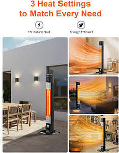 lot 7449 image: 1500W Vertical Infrared Tower Heater HB-150RT