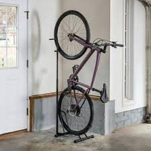lot 7462 image: Heavy-Duty Telescoping Pro Stand Bike Rack - Black