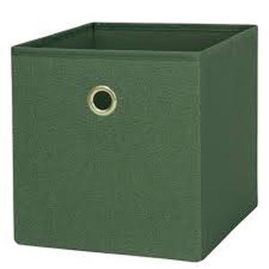 lot 13224 image: Storage bin. Collapsable color green