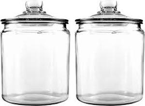 lot 13266 image: Clear Glass jars by Anchor Hocking