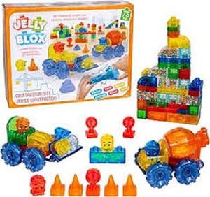 lot 19671 image: Jelly Construction Site Building Blocks Set