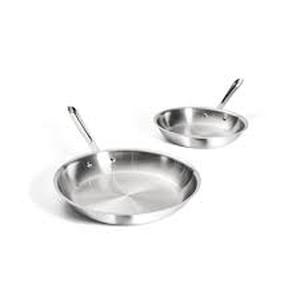 lot 19672 image: All-Clad Stainless Steel Frying Pan Set