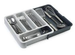 lot 19676 image: Joseph Joseph DrawerStore Expandable Utensil Organizer