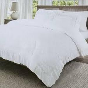 lot 19708 image: Rachel Zoe King Size Comforter Set - White