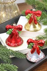 lot 20233 image: Christmas bell ornament