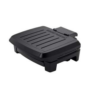 lot 1361 image: George Foreman� Fully Submersible�� Grill  NEW Dishwasher Safe  Wash the Entire Grill  Easy-to-Clean Nonstick  BlackGrey  4-Serving