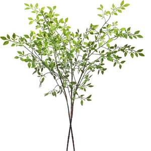 lot 1375 image: Cherica 43.3 Inch Green Nandian Fake Plants 2 Pcs Greenery Stems for Vase Decor, Artificial Plants Faux Branches for Vase Filler Fake Leaves Office Home Decor