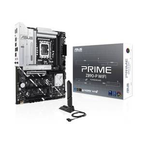 lot 1380 image: ASUS PRIME Z890-P WIFI Z890 LGA 1851 ATX motherboard, Intel� Core�� Ultra Series 2 Ready, Advanced AI PC-ready, 14112 power stage, DDR5, PCIe� 5.0, Thunderbolt�� 4 USB Type-C�, 4x M.2, Wi-Fi 7, 2.5Gb