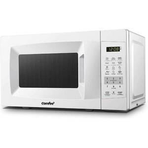 lot 1390 image: COMFEE  EM720CPL-PM New 0.7 Cu Ft Countertop Microwave Oven White
