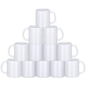 lot 1410 image: Yephets Sublimation Mugs, 12Pcs Coffee Mugs Blank White Ceramic Coffee Mug Set Sublimation Cups 11 oz Christmas Coffee Mug for Hot Chocolate Latte Tea Milk DIY Products