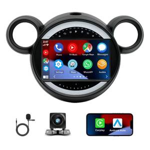 lot 1427 image: Car Stereo Radio for BMW Mini Cooper Countryman Paceman 2010-2016, 9 Touchscreen Android 13 Car Radio with Wireless CarPlay Android Auto GPS Navigation WiFi Bluetooth SWC Backup Camera Mic