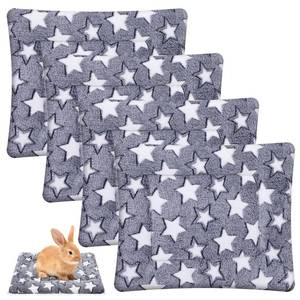 lot 1434 image: 4 Pcs Reversible Dog Bed Mat, Soft Machine Washable Kennel Pad and Crate Mat for Small Medium Large Dogs, Pet Bedding for Home Travel and Crates (18 x 14 x 1.6 Inch,Gray)