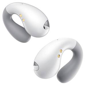 lot 2065 image: Boytond Ultra Open Ear Earbuds - Ergonomic Clip-On Earbuds, Bone Conduction Over-The-Ear Headphones with Waterproof Design and Secure Fit for Small Ears, Basic White
