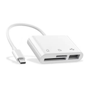 lot 2070 image: RayCue USB C to Micro SD TF Memory Card Reader, 3-in-1 USB Camera Card Reader Adapter Compatible with iPhone 15,iPad Pro, MacBook ProAir, Chromebook XPS, Galaxy S10S9 and More USB C Devices