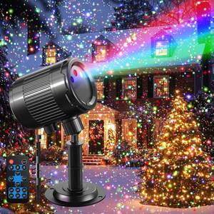 lot 2073 image: Christmas Laser Projector Light Outdoor RGB 3 Colors Firefly Moving Laser Lights, IP65 Waterproof Star Projector Lights Show Decor for Garden Yard Holiday Party, Christmas Halloween New Year Gift