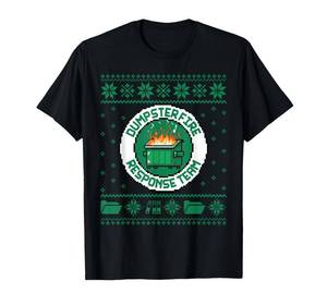 lot 2083 image: Dumpster Fire Response Team Chaos Ugly Sweater Cute Employee long sleeve sweater size XL