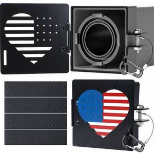 lot 2095 image: EIPTLOS RV Bumper End Cap 2 Pack, Universal Camper Bumpers Protective Cover 4 Inch No-Insect Vent Holes Secure Sewer Hose Storage Caps for Travel Trailers Accessories (Metal)