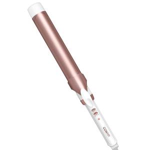 lot 4445 image: Conair Double Ceramic 1 �-Inch Long Barrel Curling Iron, 1 �-Inch Barrel Creates Soft Waves, Hair Waver for Use on Medium & Long Hair, WhiteRose Gold
