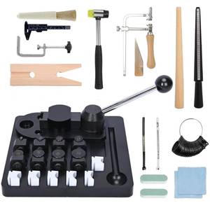lot 4452 image: Nisorpa 16 Pcs Ring Bender Tool Set - Heavy Duty Spoon Ring Bender with 3-in-1 Jewelry Saw for DIY Jewelry Making