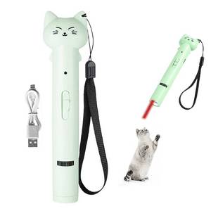 lot 4461 image: PARTSPOWER Laser Pointer Interative Cat Toy for Cats to Chase, Rechargeable Red Laser Light Pointer Exercises Training Tool for Kittens Cats Dogs (Green)