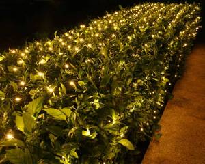 lot 6192 image: Joomer Christmas Net Lights - 12FT x 5FT 360 LED Plug-in Mesh Lights, Waterproof with 8 Modes, Timer, Connectable for Bushes, Trees, Garden, Outdoor Christmas Decor (Green Wire, Warm White)