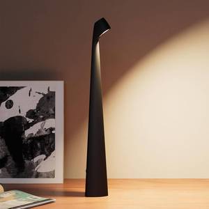 lot 6197 image: HAPYGI Portable Cordless LED Desk Lamp,Rechargeable Wireless Table Lamp, 3-Level Brightness, Patio Table Lamp, Bedside Night Light, Dining Room Ambient Light, Reading Light (Black)