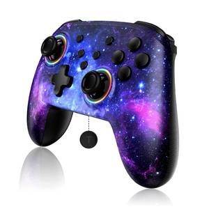 lot 6199 image: NexiGo Wireless Controller (No Deadzone) for Switch 2 and Switch, Bluetooth Controllers for Nintendo Switch with Vibration, Motion, Turbo and LED Light (Cosmic Nebula)