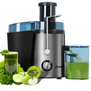 lot 6210 image: Panana Juicer Centrifugal Juicer Machine, Juicer with 1000W Motor, Dual Speed Juice Maker for Fruit, Vegetables, Exlarge 3 Feed Chute, BPA-Free