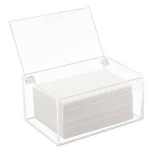 lot 6223 image: Watpot Acrylic Laundry Dryer Sheet Holder, Clear Dryer Sheets Container with Lid for Laundry Room, Clear