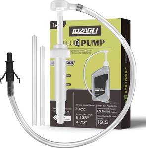 lot 6226 image: LOZAGU Fluid Pump for Standard Quart Bottles - 10cc Per Pump Stroke, Transmission Fluid Pump with 3rd Hand Adapter, Transfer Gear Oil, Differential & Transmission Fluid (1Pack-28mm)