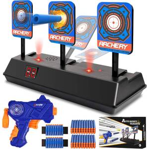 lot 6258 image: KKONES Electric Scoring Auto Reset Shooting Digital Target for Nerf Guns Shooting Target