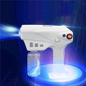 lot 6259 image: XSWL Portable Nano Steam Gun Hair Care Hydration Sprayer Hot Dyeing Care Blue Micro Mist Machine Spray Gun Hair Steamer Trigger