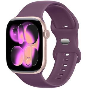 lot 8345 image: Bandsie Original FKM Rubber Band Compatible with Apple Watch Ultra 3 2 1 Bands 44mm 45mm 49mm 46mm 42mm 38mm for Men Women, Sport Durable Fluoroelastomer Strap for iWatch Series 11 10 SE 9 8 7 6 5 4