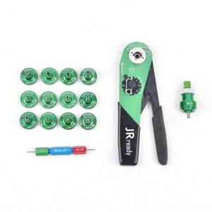 lot 8352 image: JRready M22520 7 Series ST1049 crimping tool KIT YJQ-W7A M22520 7 01 hand crimping tool with 86 series positioner and G145 for 16 to 28 awg Pin Terminal Contacts