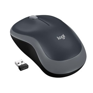 lot 8359 image: Logitech M185 Wireless Mouse  2.4GHz with USB Mini Receiver  12-Month Battery Life  1000 DPI Optical Tracking  Ambidextrous  Swift Gray