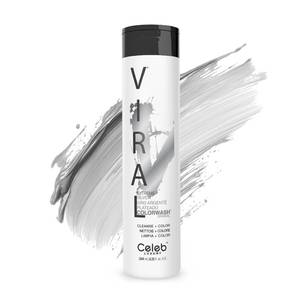 lot 8374 image: Celeb Luxury Viral Colorwash, Professional Semi-Permanent Hair Color Depositing Shampoo, Extreme Silver