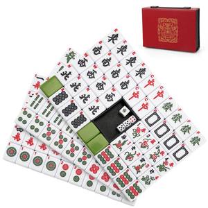 lot 8375 image: Aceshmir Mahjong Tile Set, 146pcs Chinese Mahjong Set Quality Mah Jong Tiles with Exquisite Storage Box Easy to Carry, Instructions Include Mah Jongg Sets for Family & Friends Gatherings