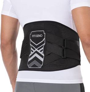 lot 8379 image: Fit Geno Back Brace for Lower Back Pain Relief for Men & Women (LXL)