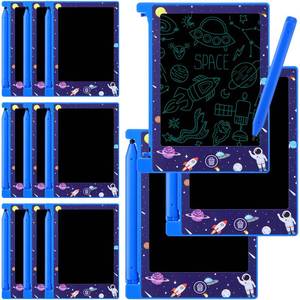 lot 8395 image: Nezyo 12 Pack Space Party Favors Mini LCD Writing Tablet for Kids 4.6 Inch Doodle Board Drawing Tablet Erasable Reusable Electronic Drawing Pads for Space Party Decor Birthday Supplies