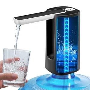 lot 8396 image: Foldable Water Dispenser for 5 Gallon Bottle, Electric Water Pump for 5 Gallon Jug Rechargable Portable Automatic Low Decibel for Camping Travel Home Kitchen Office (Black)