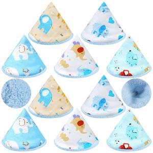 lot 8430 image: Timgle 10 Pcs Coral Velvet Pee Covers Baby Boy, Strong Water Absorption Pee Shield for Baby Boy, Reusable Diaper Changing Accessory for Boys Newborn Gift(Elephants)