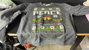 lot 10273 image: Peace Christmas Sweater with Nordic Design XL long sleeve