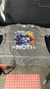 lot 10275 image: I SHIH TZU NOT Shih Tzu Dog T-Shirt M